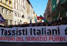Taxi: sciopero nazionale dei tassisti contro il controverso Ddl Concorrenza. A Roma 1000 in corteo, rabbia e fumogeni